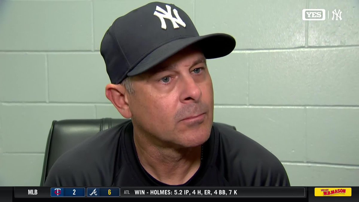 Before addressing Max Fried's performance & other key topics from Sunday's win, Aaron Boone started his postgame media session by talking about Aaron Judge's eighth-inning drive that was called a foul ball. #YANKSonYES