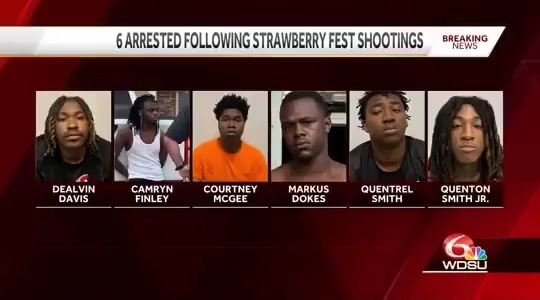 6 arrested after two people were injured at the Strawberry Festival earlier this week 🍓 Plan accordingly.... #rural #ponchatoula #louisiana #strawberry #festival #crime #decay #french