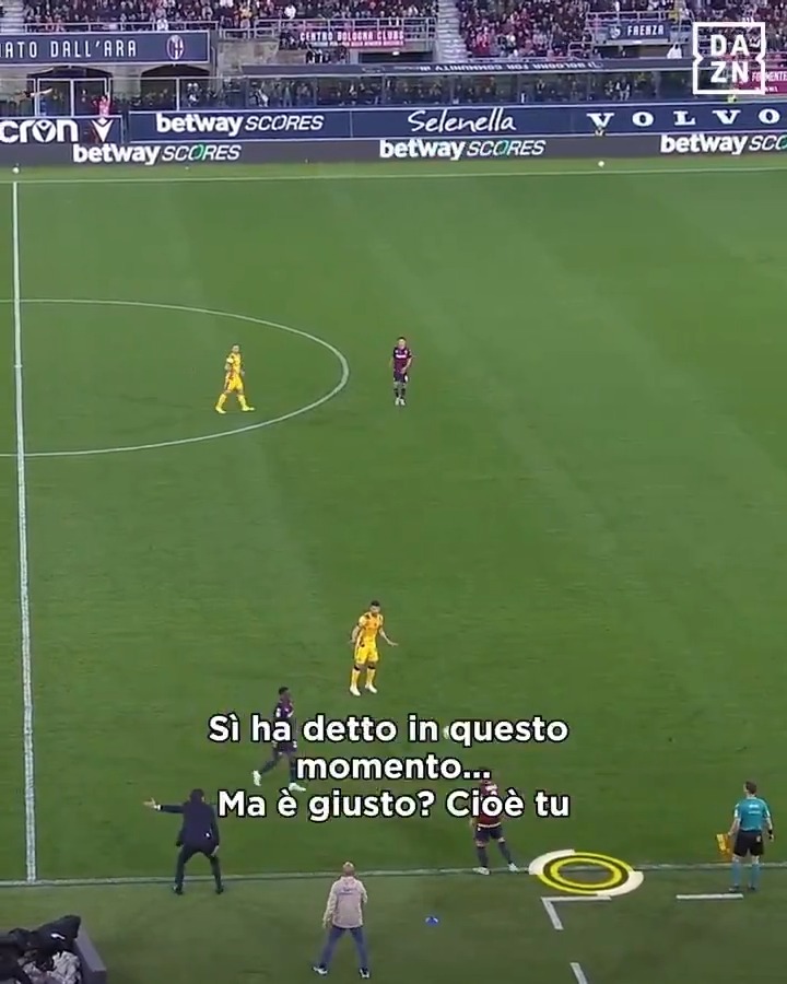La rimessa laterale contestata da Inzaghi 👀 Avrebbe fatto infuriare qualsiasi allenatore❓🤔 #BolognaInter #DAZNSerieAShow #DAZN