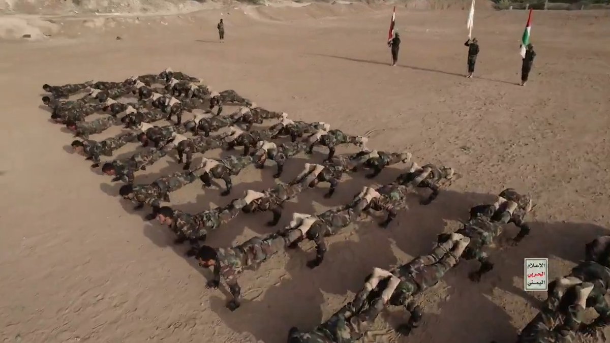 New Yemeni "special forces" hype video dropped. I'm *guessing* a lot of this was probably shot in Iran as a lot of those formation shots look likely juicy drone targets but who knows... #yemen #saana #houthi #hype #SpecialForces