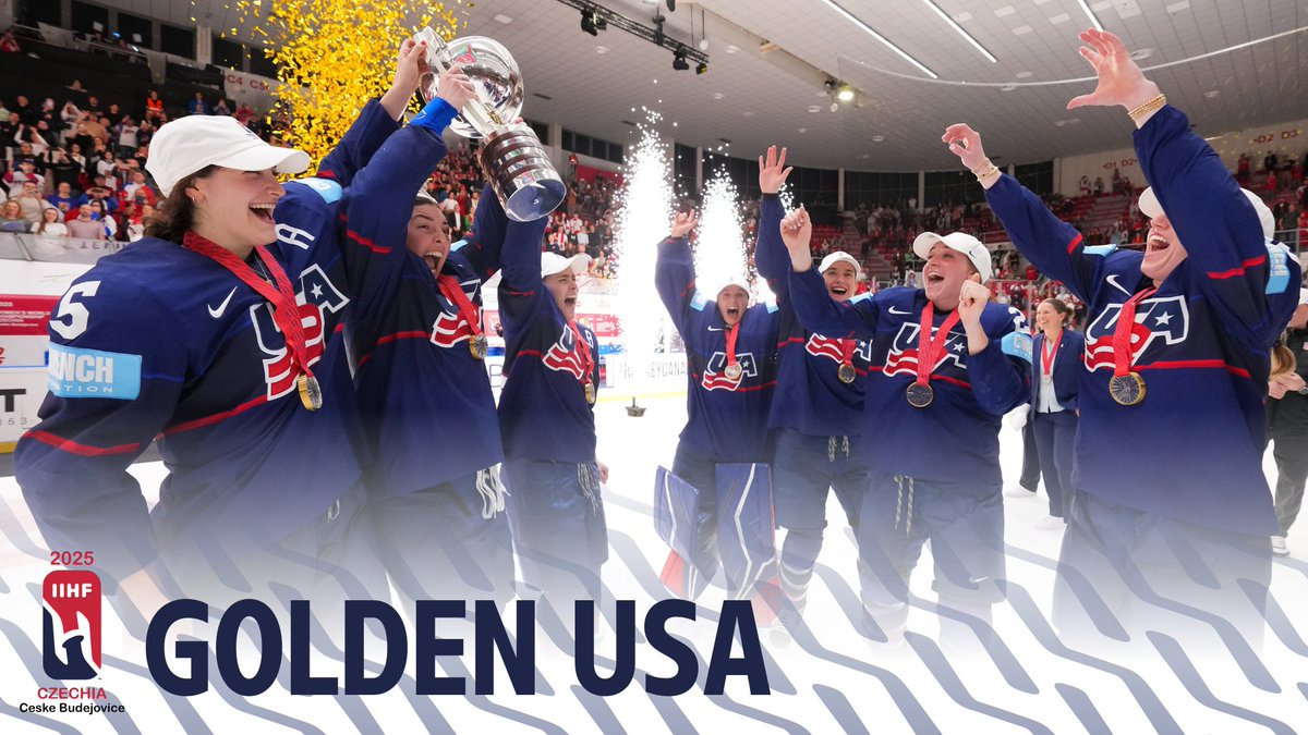 A golden ending for USA! ✨🇺🇸🏆 #WomensWorlds #IIHF USA Hockey