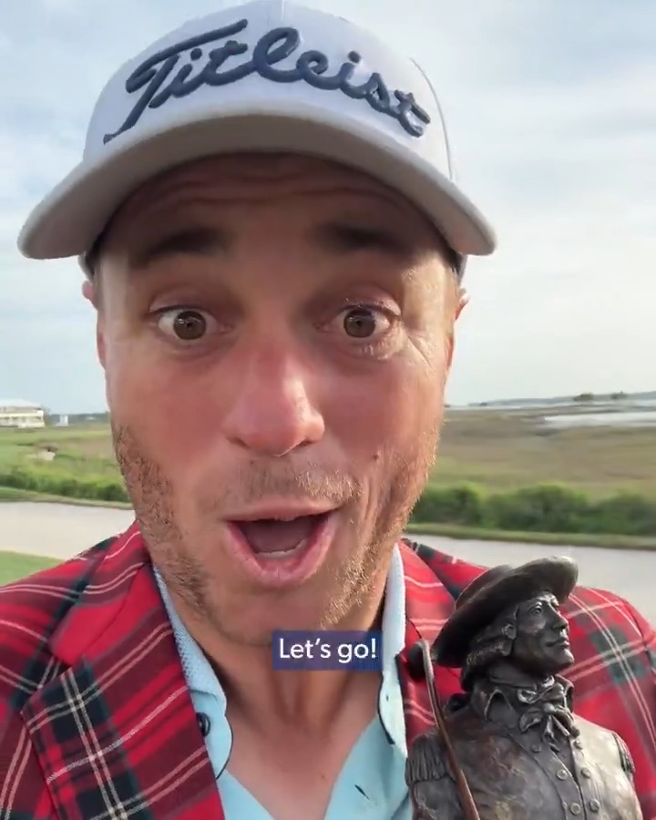 "Pure, pure happiness." A word from the newest RBC Heritage champ!
