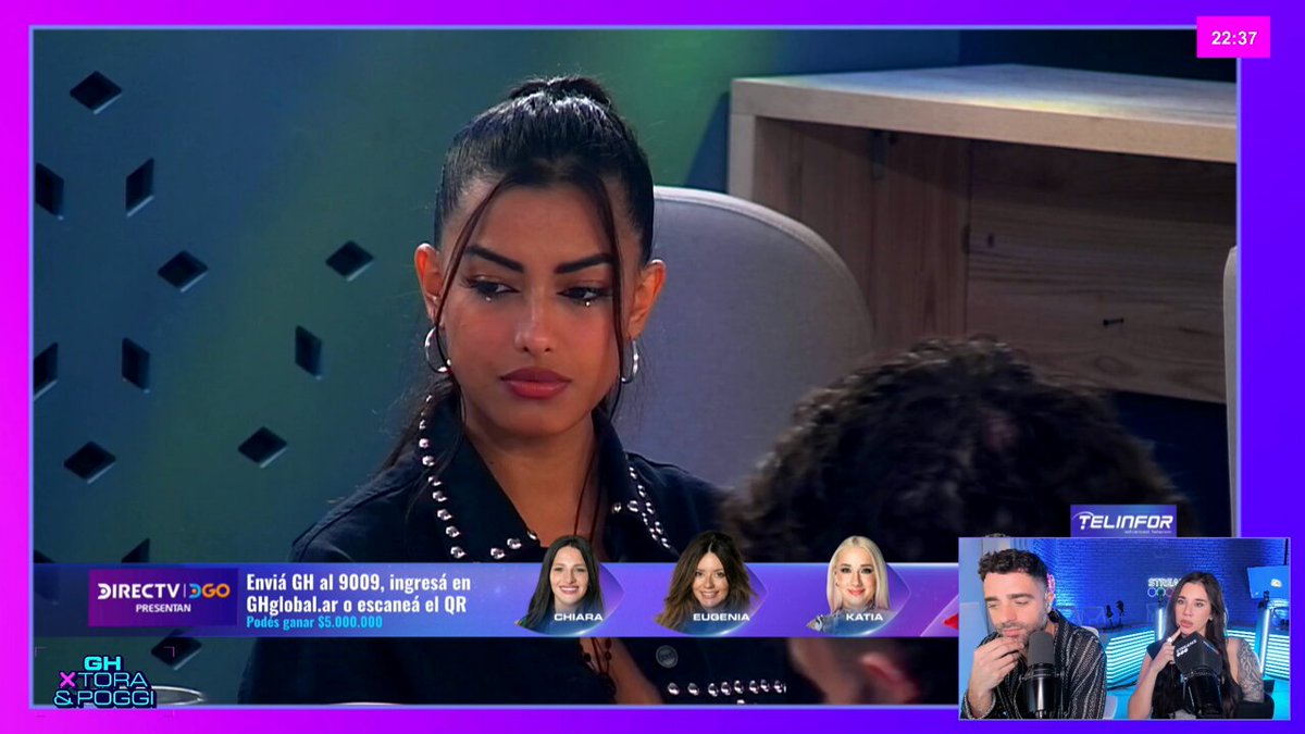 Cata: Me violenta verlos. L: Te doy un consejo si te violenta, no mires. Cata: No me tenés que dar ningún consejo, tengo 2 #GranHermano arriba. L: Sí pero te rajaron al toque. DOMADÍSIMA CATA al 9009 A TU CASAAAAA!!!!! (me encanta que todos vean lo bien que responde Luuz, reina)