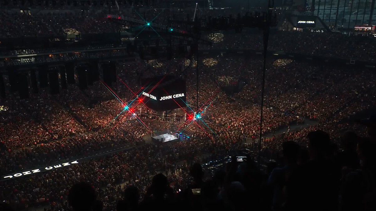JOHN CENA is here at #WrestleMania!