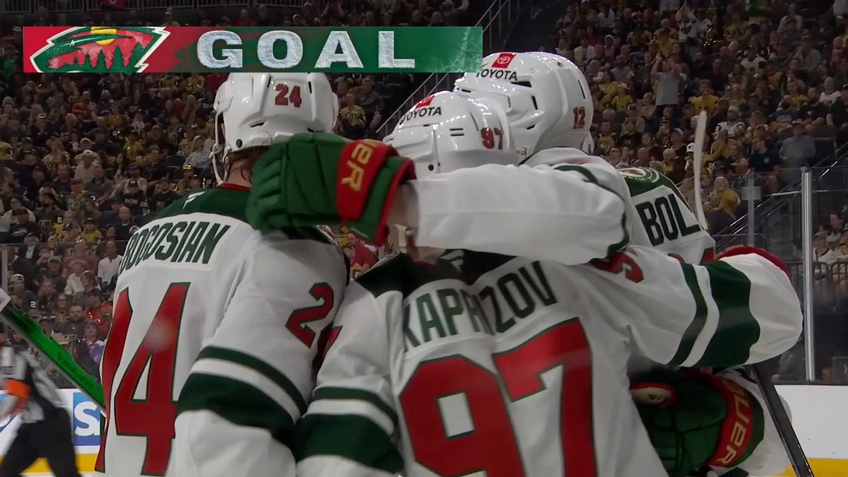 HOLY MOLY! The vision from Kirill Kaprizov on this goal is ridiculous 😮💨 #StanleyCup 🇺🇸: ESPN ➡️ 🇨🇦: Sportsnet or stream on Sportsnet+ ➡️