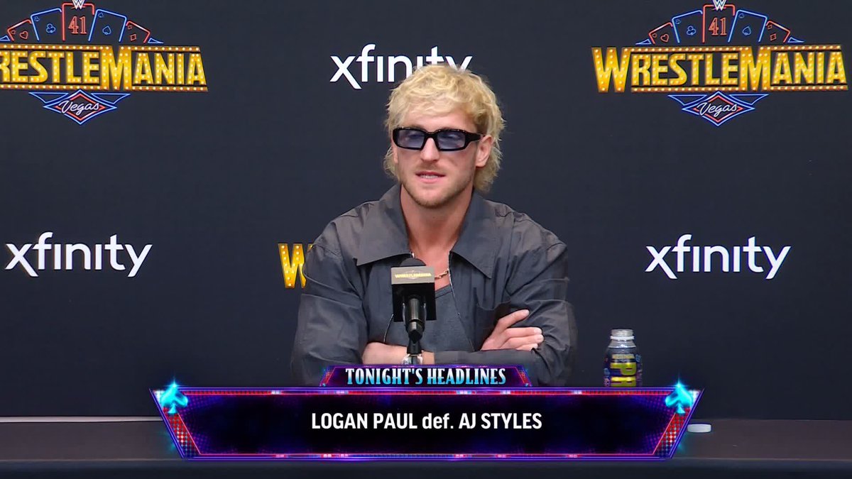 LOGAN PAUL has something to say to his doubters! #WrestleMania