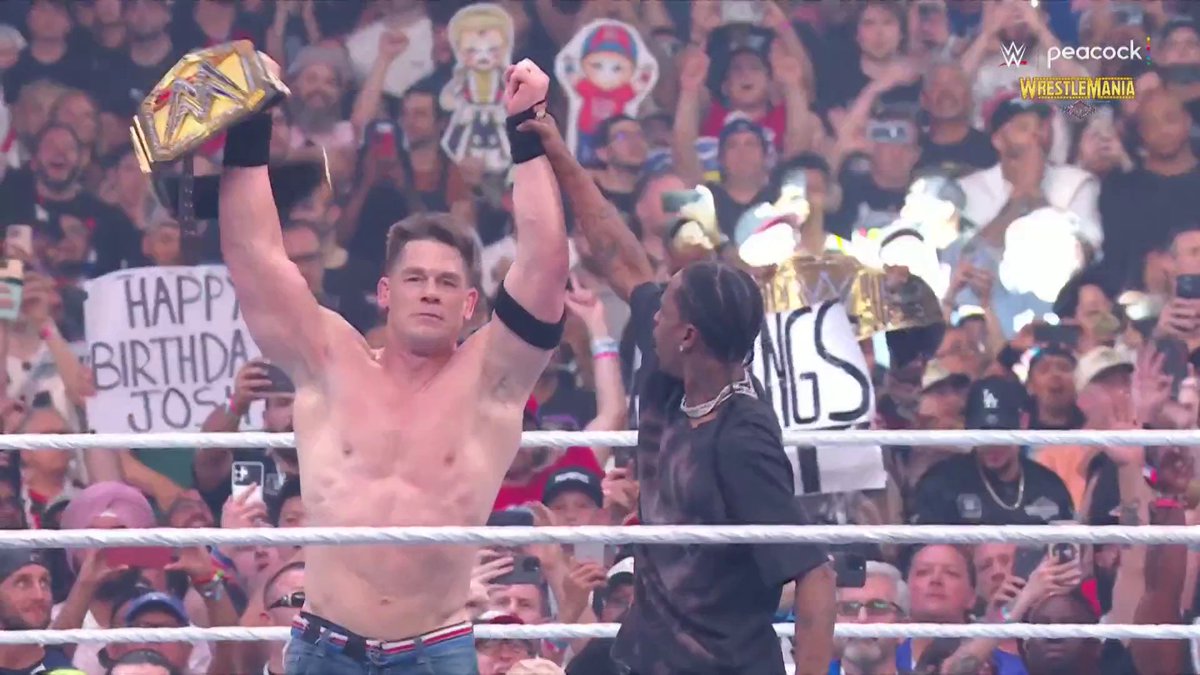 John Cena is the Undisputed WWE Champion! How are we feeling WWE Universe?! #WrestleMania