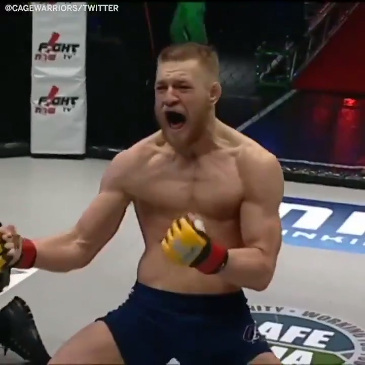Before he did it to Jose Aldo, Conor McGregor did it to Ivan Buchinger (21-3 Pro) to win his 2nd Cage Warriors belt in a 2nd weight class "Precision beats power, timing beats speed." - Conor McGregor