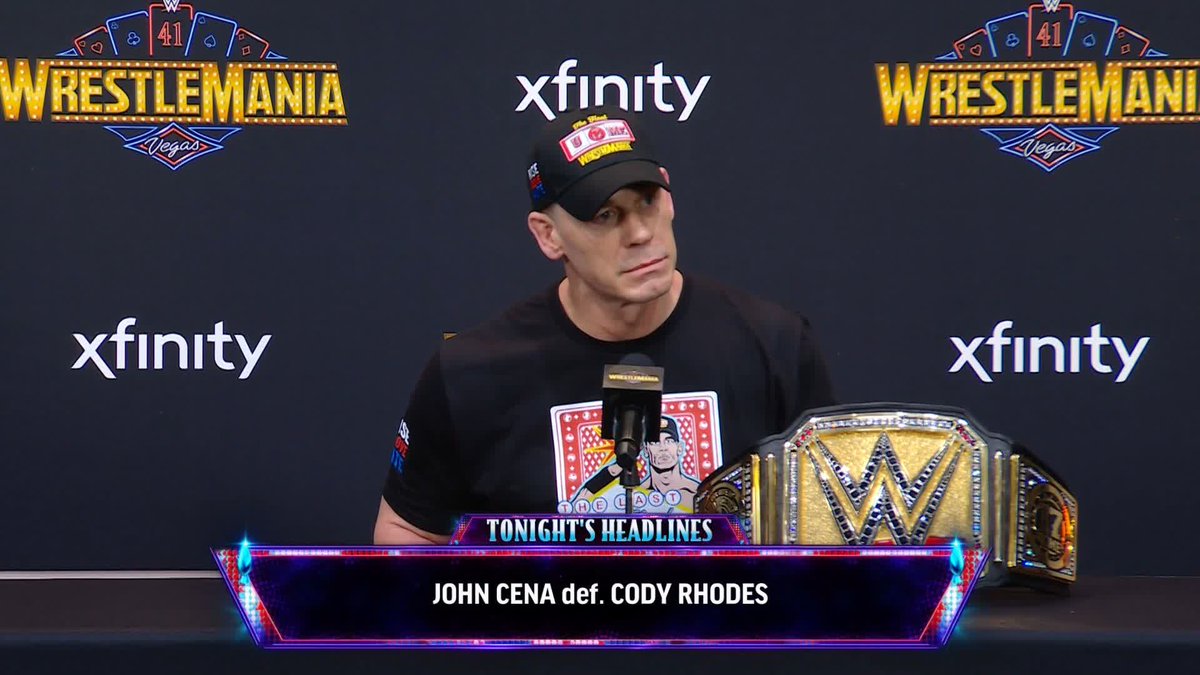 John Cena is just here so he doesn't get fined...