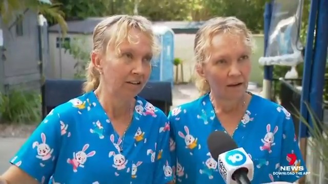 Witnesses are recounting the mayhem that unfolded on the Sunshine Coast. Two sisters have told of how their mother and a man raced to help when the carjacked SUV rolled on Steve Irwin Way, only to find the gun-wielding car thief emerging from the wreck. #7NEWS