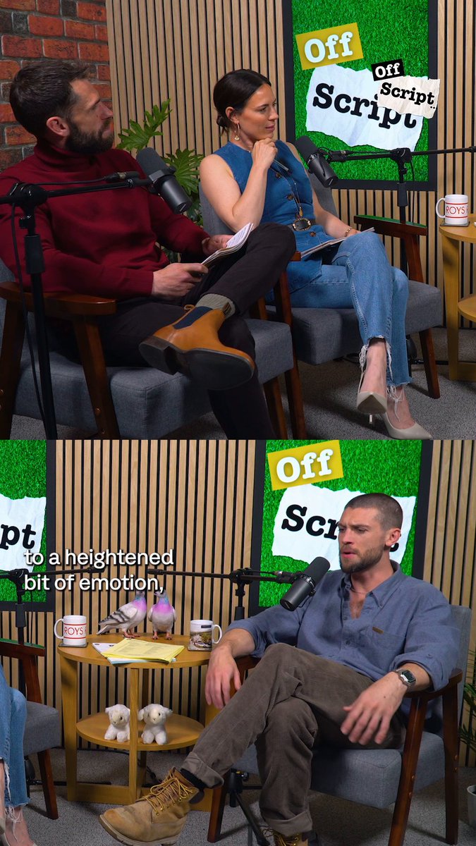 "I'm going to yell and cry on this one." 😅 #OffScriptPod #Corrie #Emmerdale Kelvin Fletcher Ned Porteous