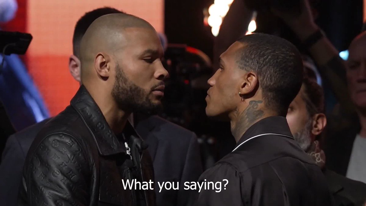 LISTEN IN! 🎧 What was said during Chris Eubank Jr. and Conor Benn's HEATED face-off 🗣️‼️ #EubankBenn | April 26 | Live on Sky Sports Box Office