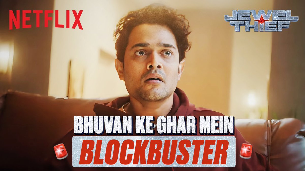 Badhai ho, aap ke ghar blockbuster hua hai 🍿💥 Watch Jewel Thief, out 25 April, only on Netflix. #JewelThiefOnNetflix