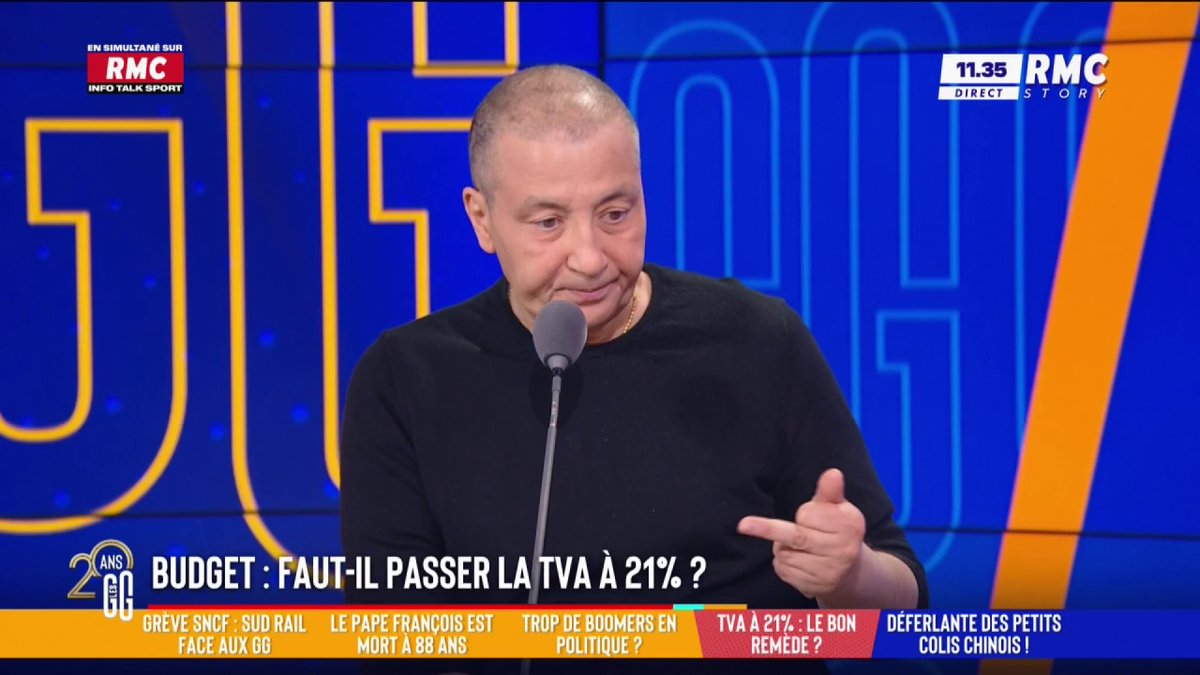 📈 Un sénateur propose de passer la TVA à 21% ? 🗣️ Mourad Boudjellal : "Il faut surtout supprimer le Sénat pour faire des économies. J'y ai mangé... il n'y a que des grands crus classés. Si les Français voyaient comment ces gens vivent, ils seraient dans la rue." #GGRMC