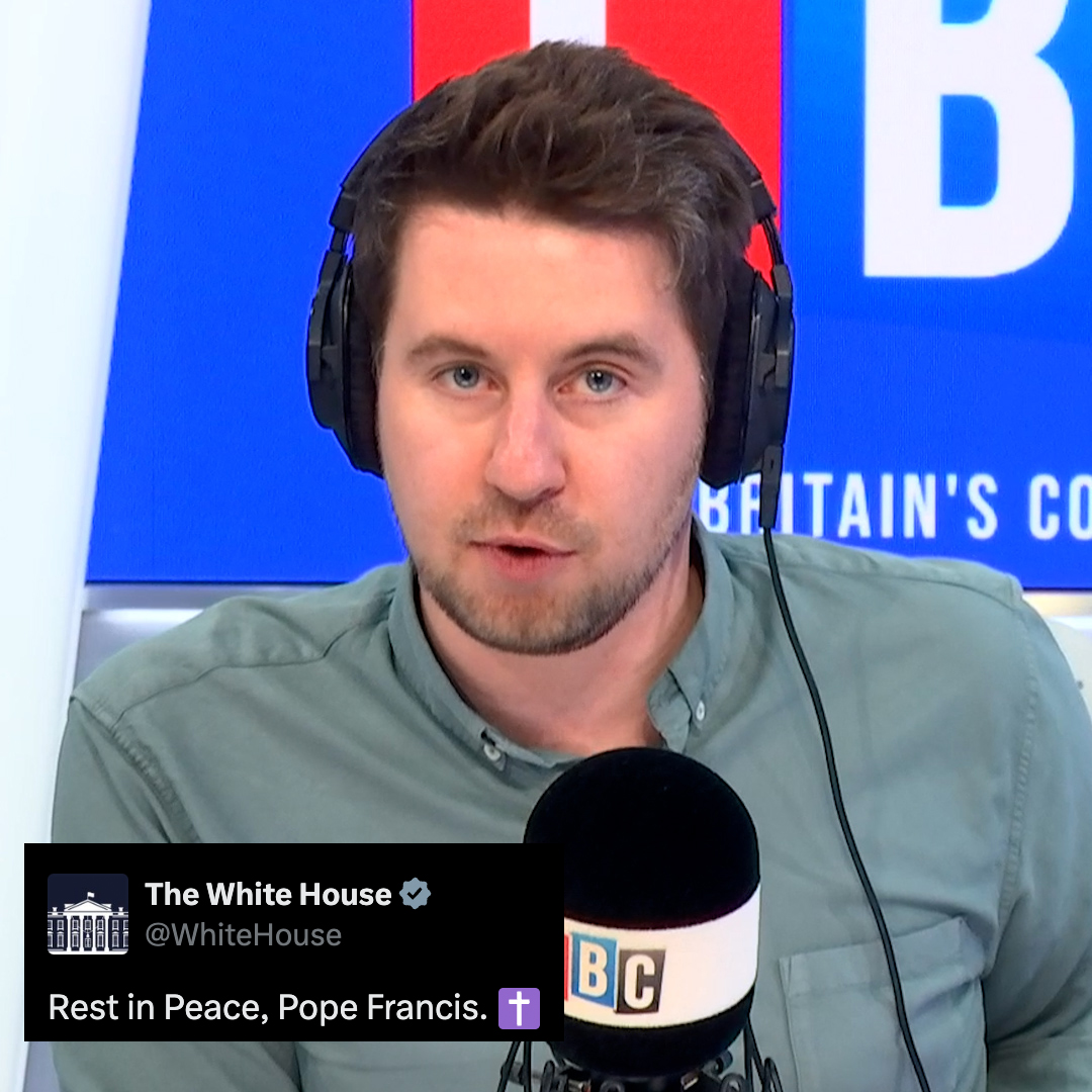 'Five words: Rest in peace, Pope Francis - that's the extent of the reaction from Donald Trump.' Ben Kentish reacts to JD Vance and the White House's 'short statements' following the death of the Pope.