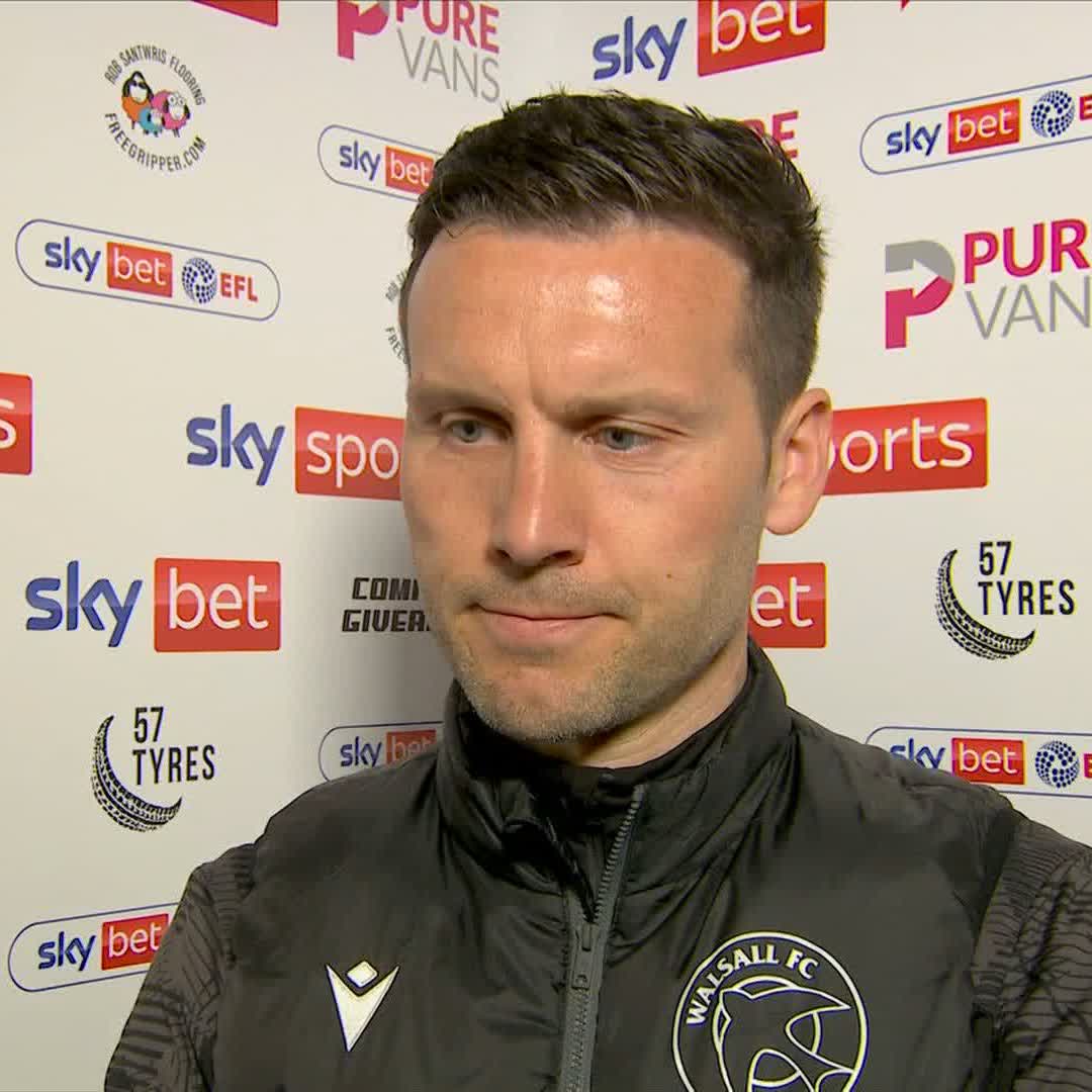 Walsall Head Coach Matt Sadler explains his change of formation for today's game