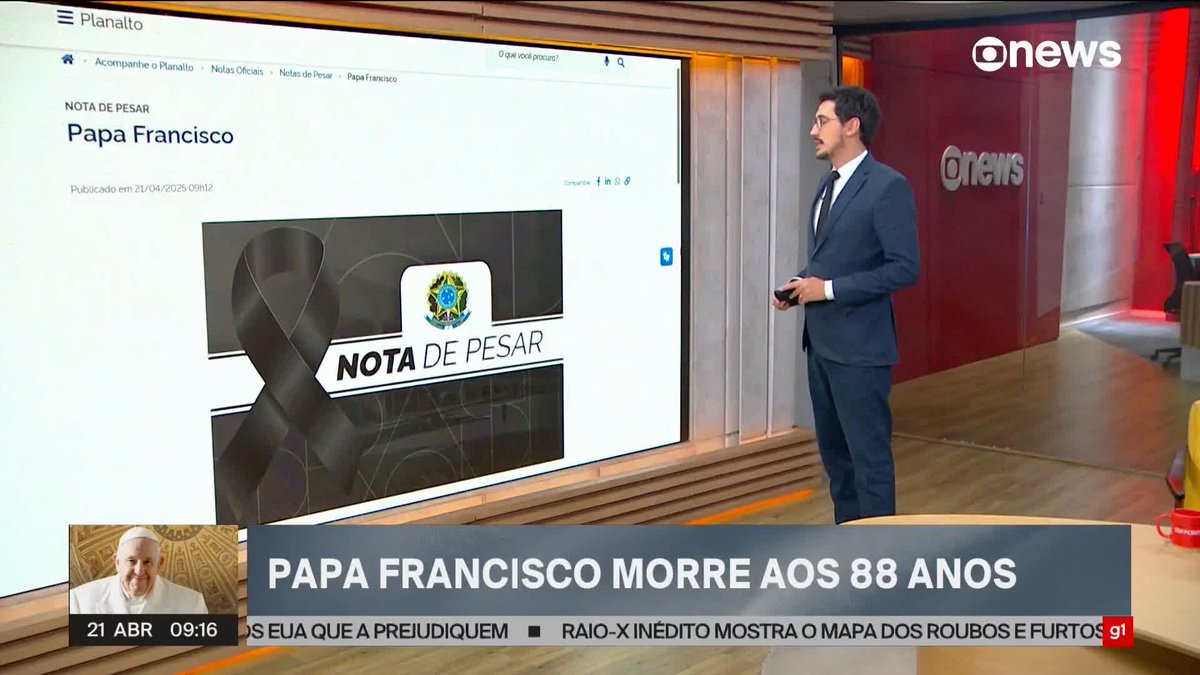🚨AGORA: Confira a homenagem completa que o presidente Lula fez ao seu amigo, o Papa Francisco, que morreu hoje aos 88 anos.