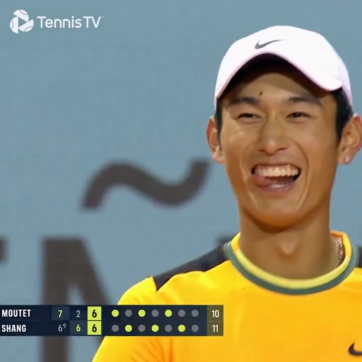 Chaos. Coffee. Clay 🤯 Relive the WILD match between @JerryShang &amp; Corentin Moutet in Madrid 2024! #MMOPEN