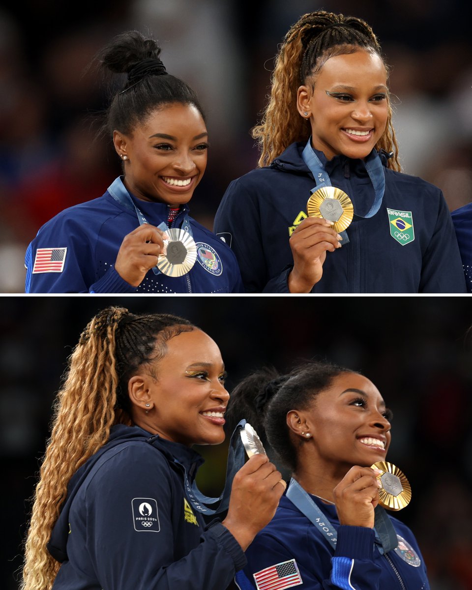 Friends. Rivals. Icons. Simone Biles on her bond with fellow Laureus Award Nominee Rebeca Andrade - how competition made their friendship stronger. #Laureus25