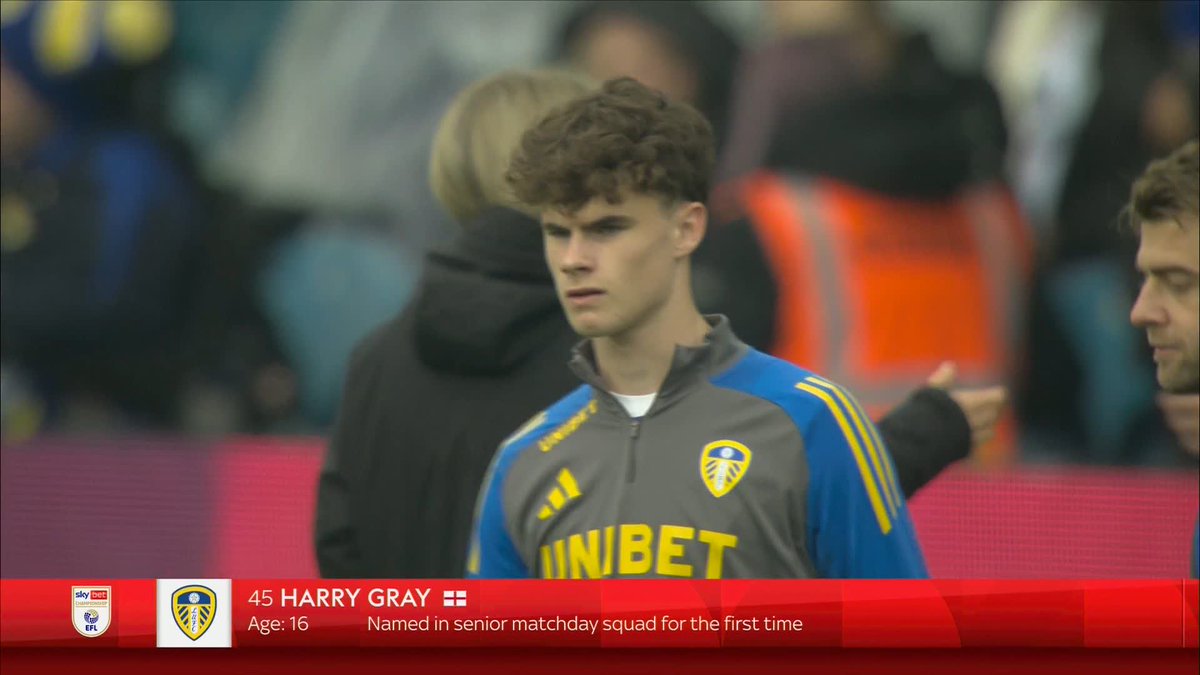 "This guy could be BETTER than his brother!" 😲 Harry Gray - 16-year-old younger brother of Spurs' Archie Gray - is named in the Leeds United matchday squad for the first time 🌟
