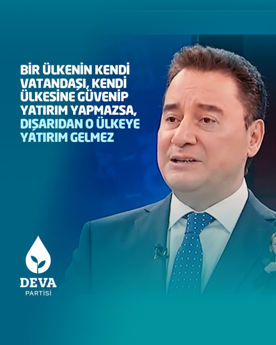 Bir ülkenin kendi vatandaşı, kendi ülkesine güvenip yatırım yapmazsa, dışarıdan o ülkeye yatırım gelmez. Kendi yatırımcımız artık Türkiye'yi bir yatırım yeri olarak seçmiyor. Yatırımlar Doğu Avrupa'ya, Mısır'a kayıyor. Maalesef bunun bedeli, yüksek işsizlik olacak.