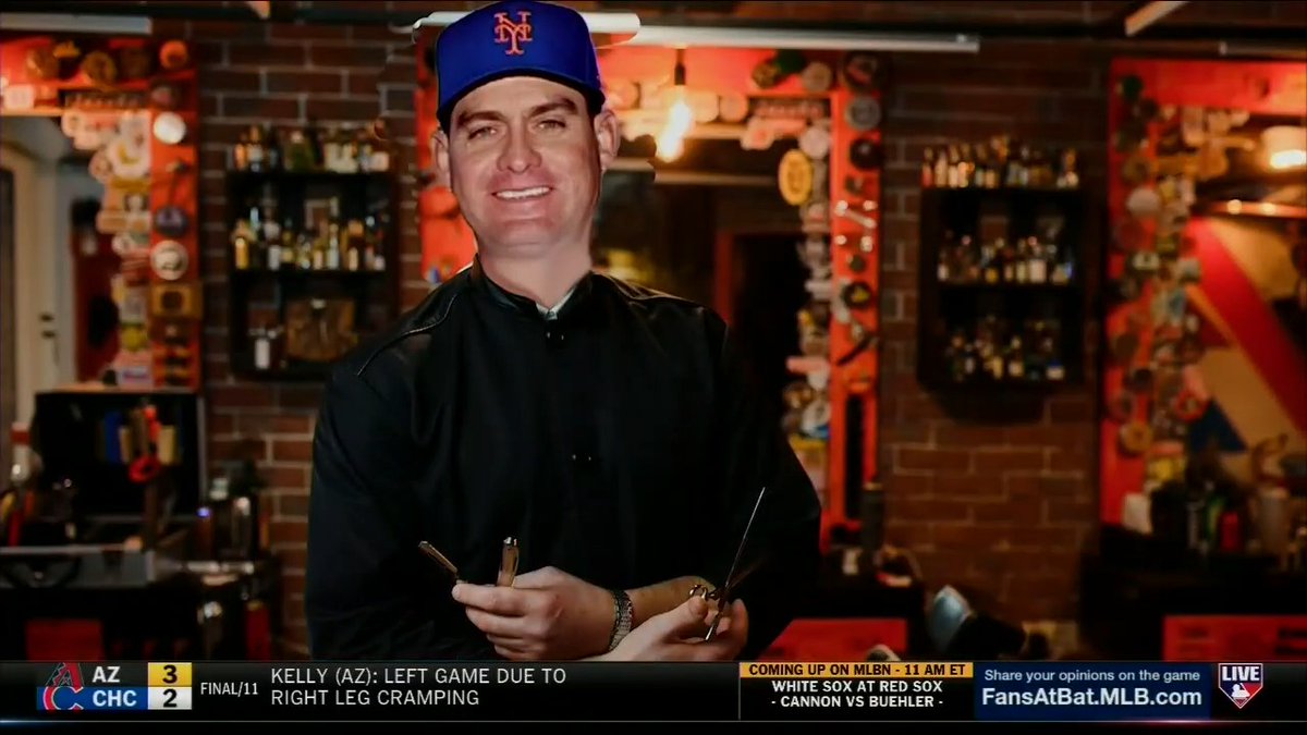 The New York Mets are firing on all cylinders and Carlos Mendoza's pop-up hair salon is in business! 💈 #MLBCentral | #LGM
