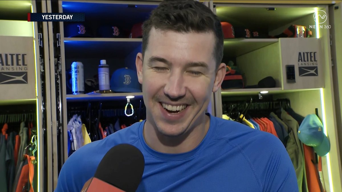 Walker Buehler stayed at a hotel next to Fenway so he could arrive early to his morning start 🤣 "I think we're all excited about it. It's one of those things that's special, and for this city only." #RedSox