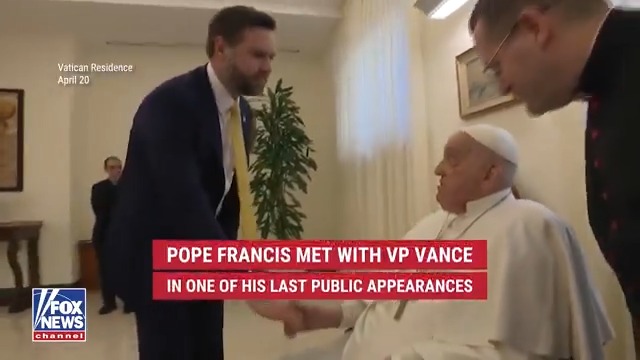 Vice President JD Vance was one of Pope Francis' last visitors on Easter Sunday.