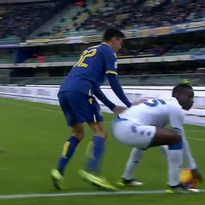 1. Mario Balotelli Following racist abuse from Hellas Verona fans, Mario Balotelli kicked the ball into the stands.
