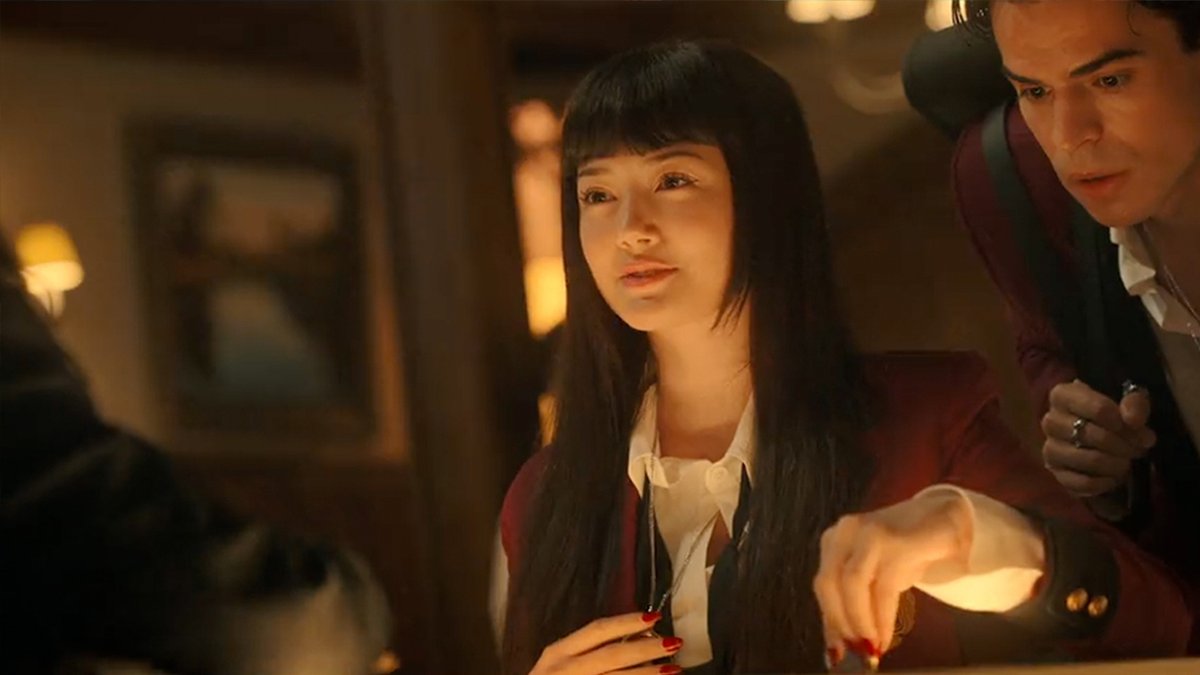 BET, a live-action series adaptation based on the hit Japanese manga Kakegurui by Homura Kawamoto and Toru Naomura, premieres May 15. At a private school where gambling determines social status, a mysterious new student is shaking things up — and betting on revenge.