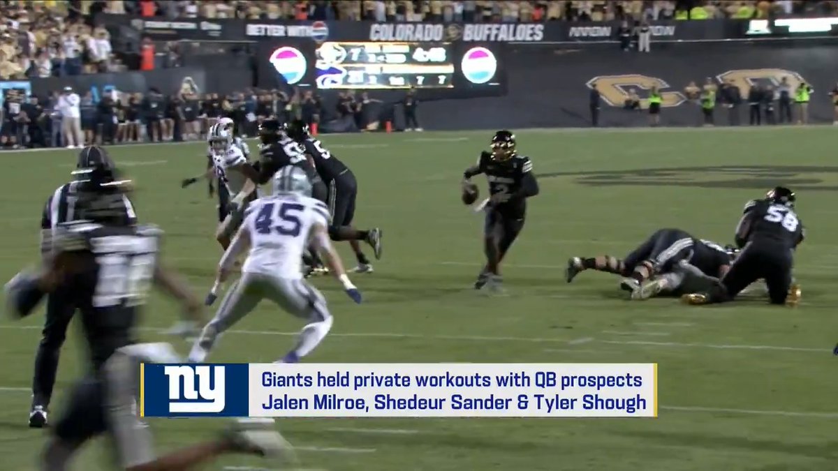 "There's no team that has done more work on one player in this draft than the Giants on Shedeur Sanders." Tom Pelissero with the latest on who the Giants may take with the 3rd pick.