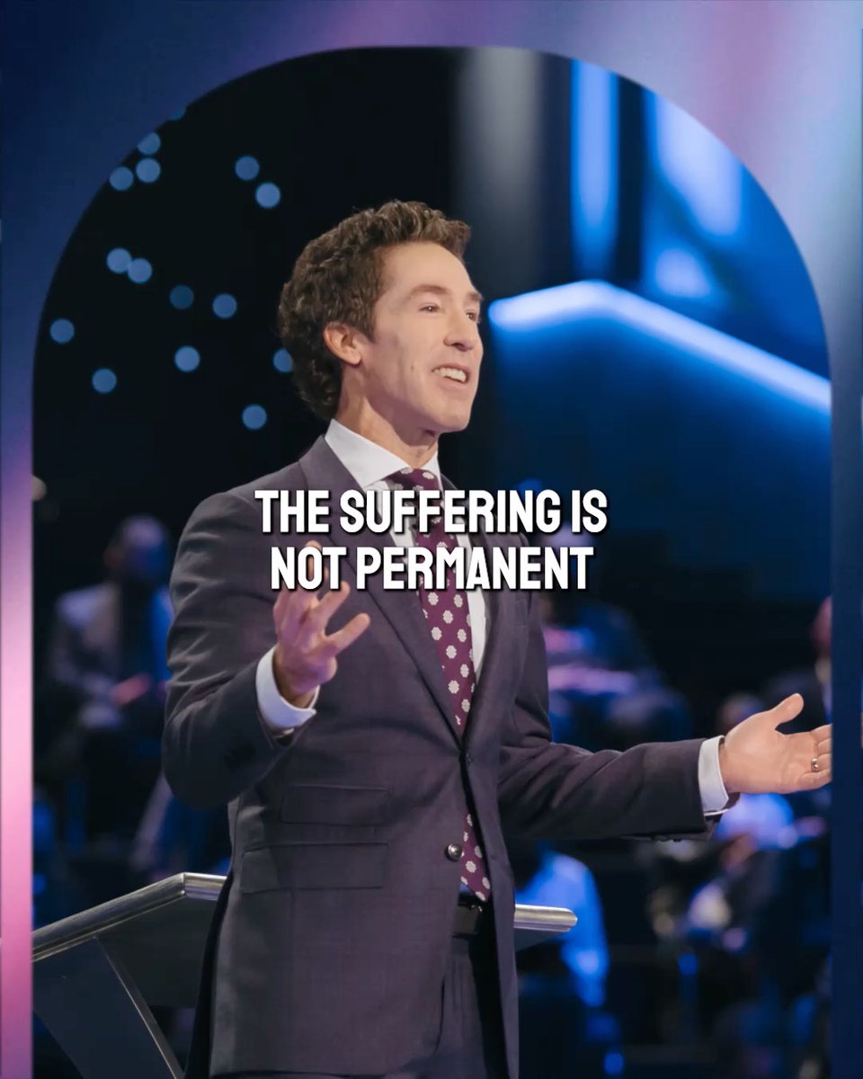 The suffering is not permanent. It's a season designed for you to pass through so that you can come into the power and fullness and abundance that God has in store. Listen to this message from Joel, "Grace for Gethsemane":