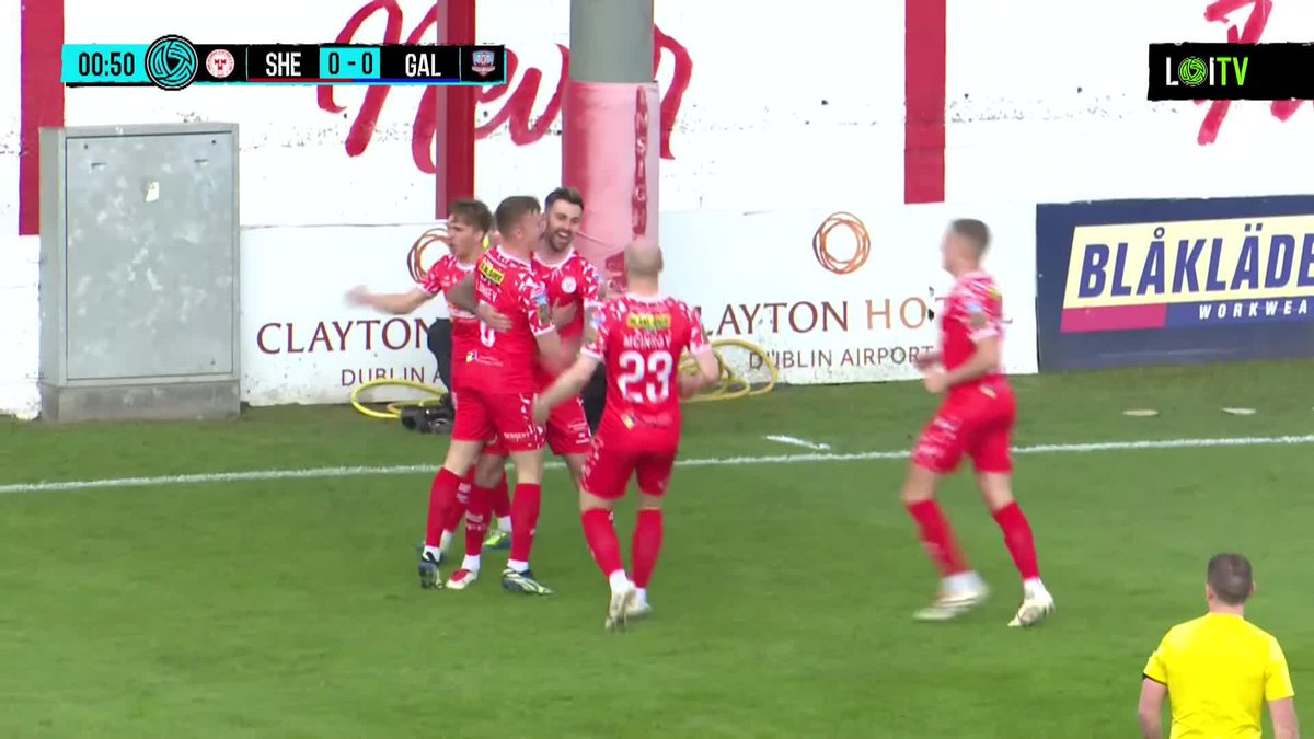 Shelbourne score in under a minute! 😮 Elis Chapman with his first goal for The Reds.