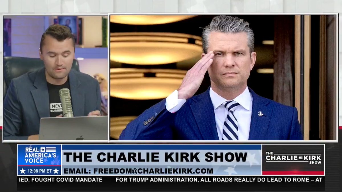 "MASSIVE" ATTACK ON HEGSETH OVER WEEKEND BY NY TIMES "They are not attacking Pete Hegseth because he is failing...they are attacking Hegseth because he is SUCCEEDING." Charlie Kirk