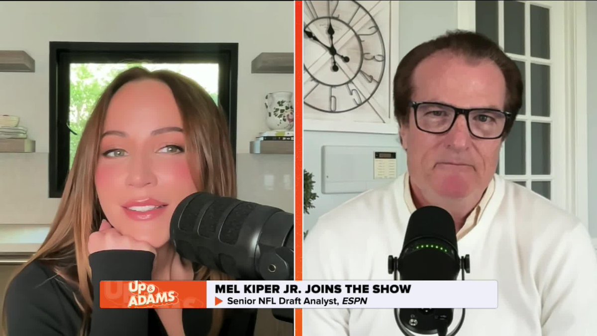 Mel Kiper is NOT a fan of cell phones and only uses his during the draft. 😂 "I never even check that thing. It's gone and done for the whole year until the draft rolls around." Kay Adams | Mel Kiper Jr.