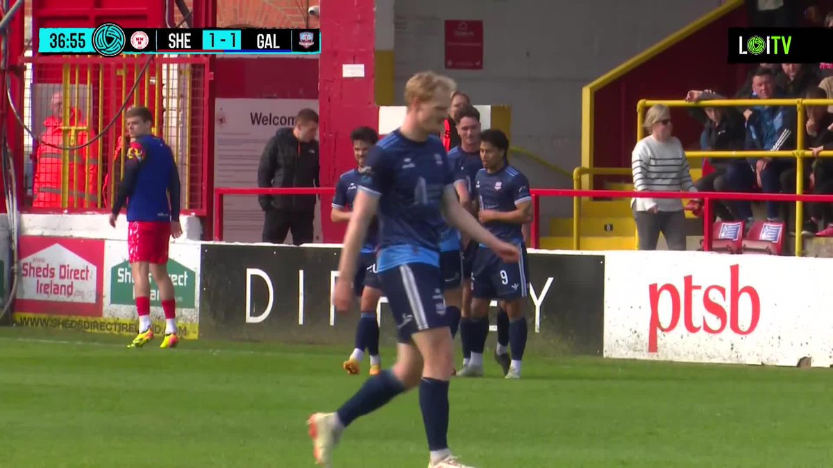 WHAT A GOAL!🤩 Moses Dyer equalises for Galways United in Tolka Park.