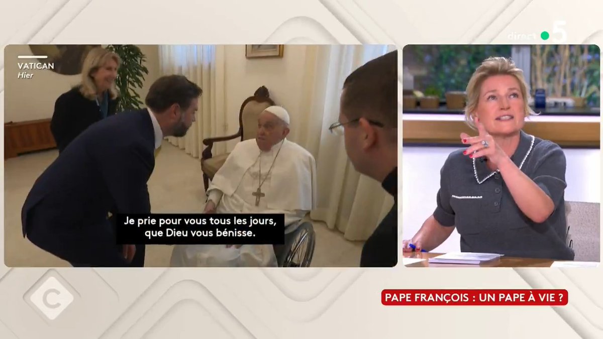 "Le dernier acte du pape François avant son hospitalisation est une lettre adressée aux catholiques américains, véritable machine de guerre anti-Trump et critique théologique de JD Vance. Il y reprend ses propos sur 'Qui est mon prochain'." explique Christine Pedotti #CàVous