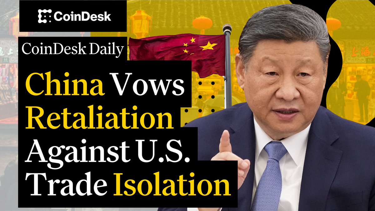 🗞️ Bitcoin passes $88K as China vows retaliation against nations that follow U.S. calls for trade isolation 🗞️ Trump explores ways to remove Fed Chair Jerome Powell, sparking dollar sell-off 🗞️ vitalik.eth proposes RISC-V to replace EVM, Ethereum briefly unseated by Solana in staking value Christine Lee hosts "CoinDesk Daily" 🔗👇