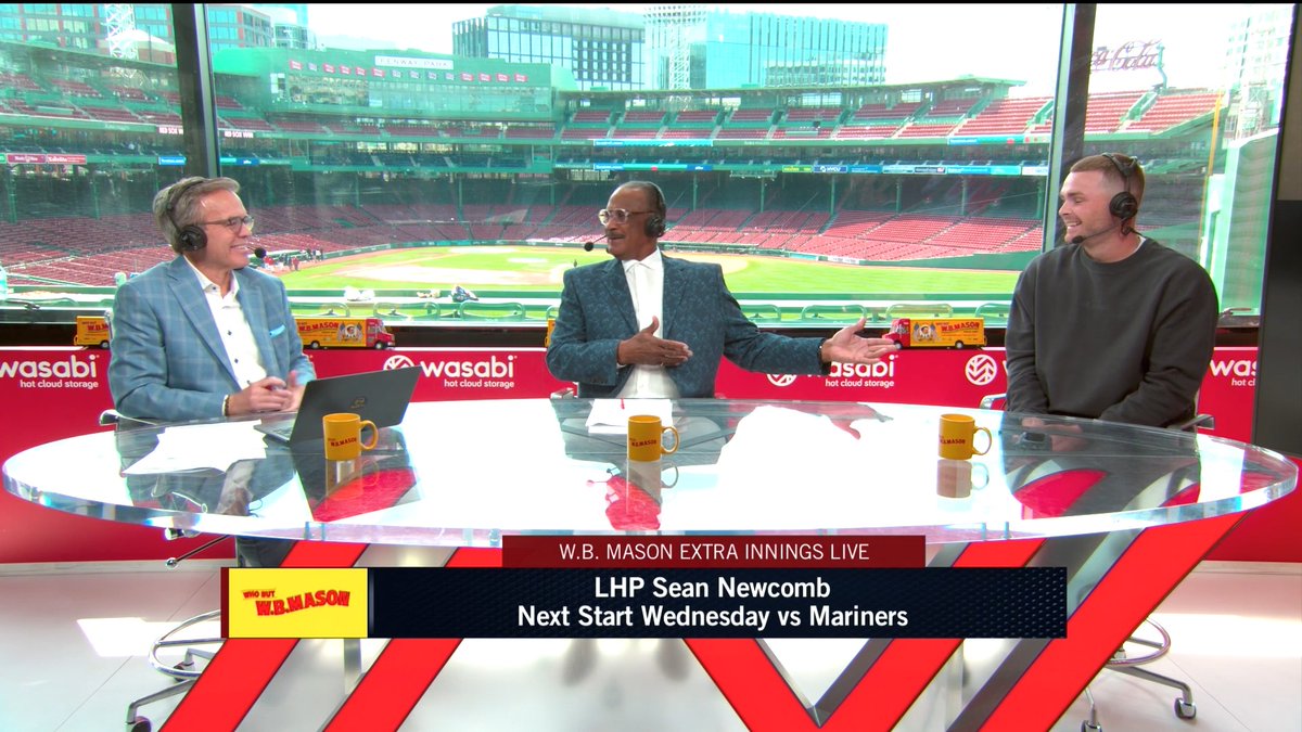 "Just kind of walking down the old tunnel, poke your head up, you see that little bit of grass for the first time, it really hits. It's definitely cooler being on the first base side." Sean Newcomb talks playing at Fenway as a kid from MA 🥹 Tom Caron | #RedSox