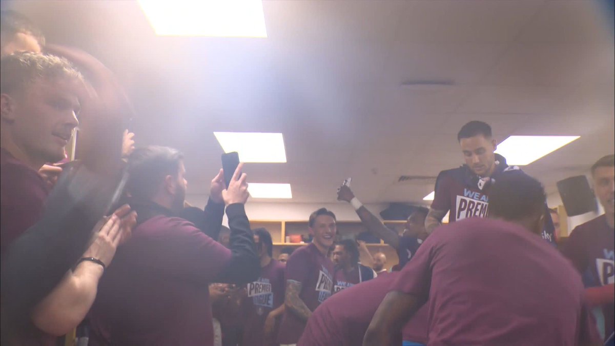 Dressing room celebrations ft. Natasha Bedingfield 🥳 🎶 The rest is still unwritten... #BURvSHU | #ITVFootball