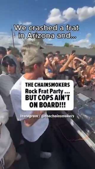 #TheChainsmokers wanted to rock an event for Arizona State University ... but cops were NOT on board 👀 🎥: Instagram / thechainsmokers