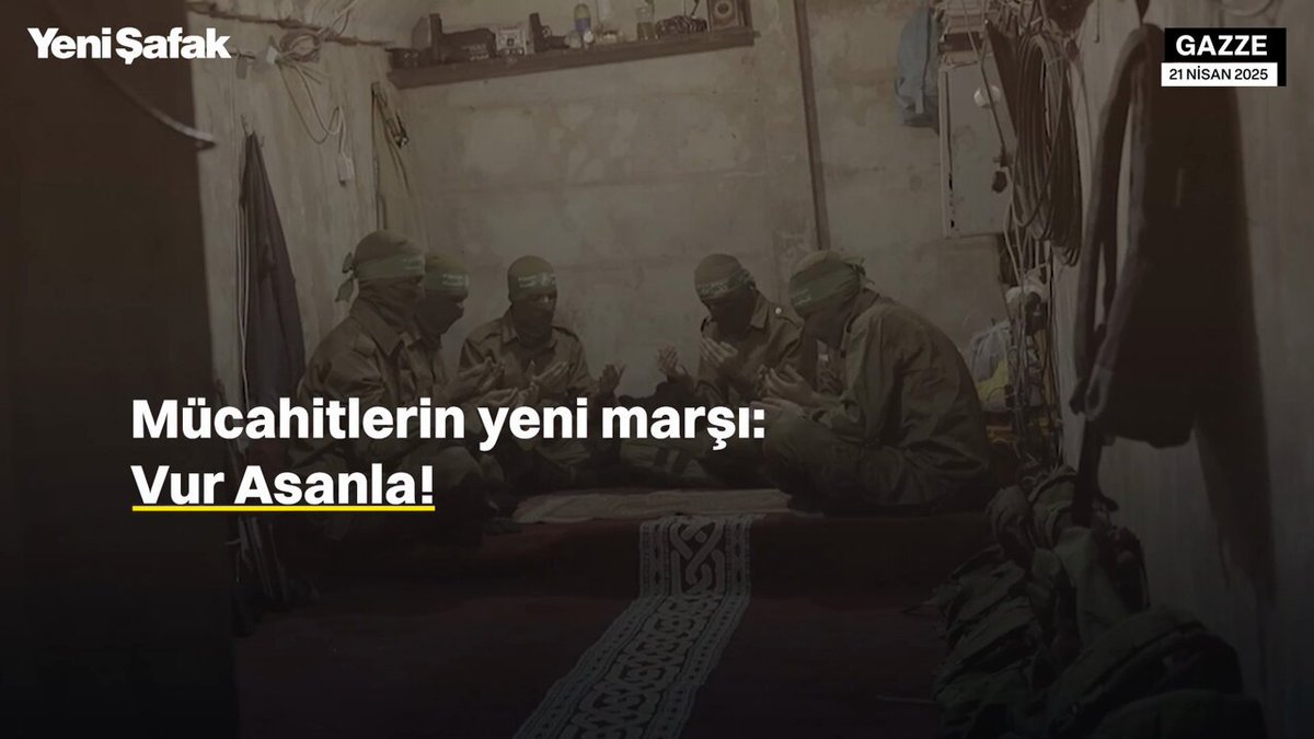 🇵🇸☝️İzzeddin el-Kassam Tugayları, 'Vur Asanla' ismini verdikleri yeni marşlarını şehit Hamas lideri Yahya Sinvar'a atfetti.