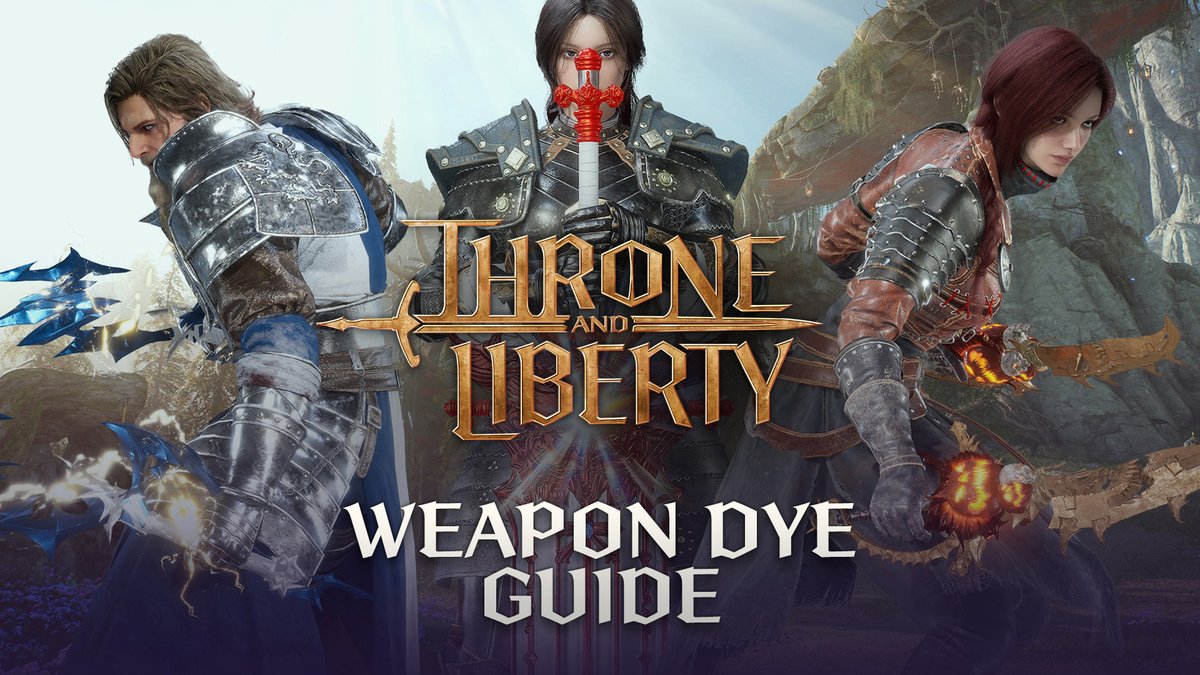 Learn more about our new weapon dyeing feature in THRONE AND LIBERTY!