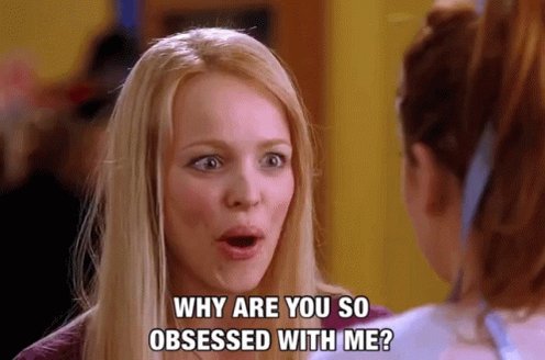 Denims puts on her best Regina George impression and says stop being obsessed Ethan