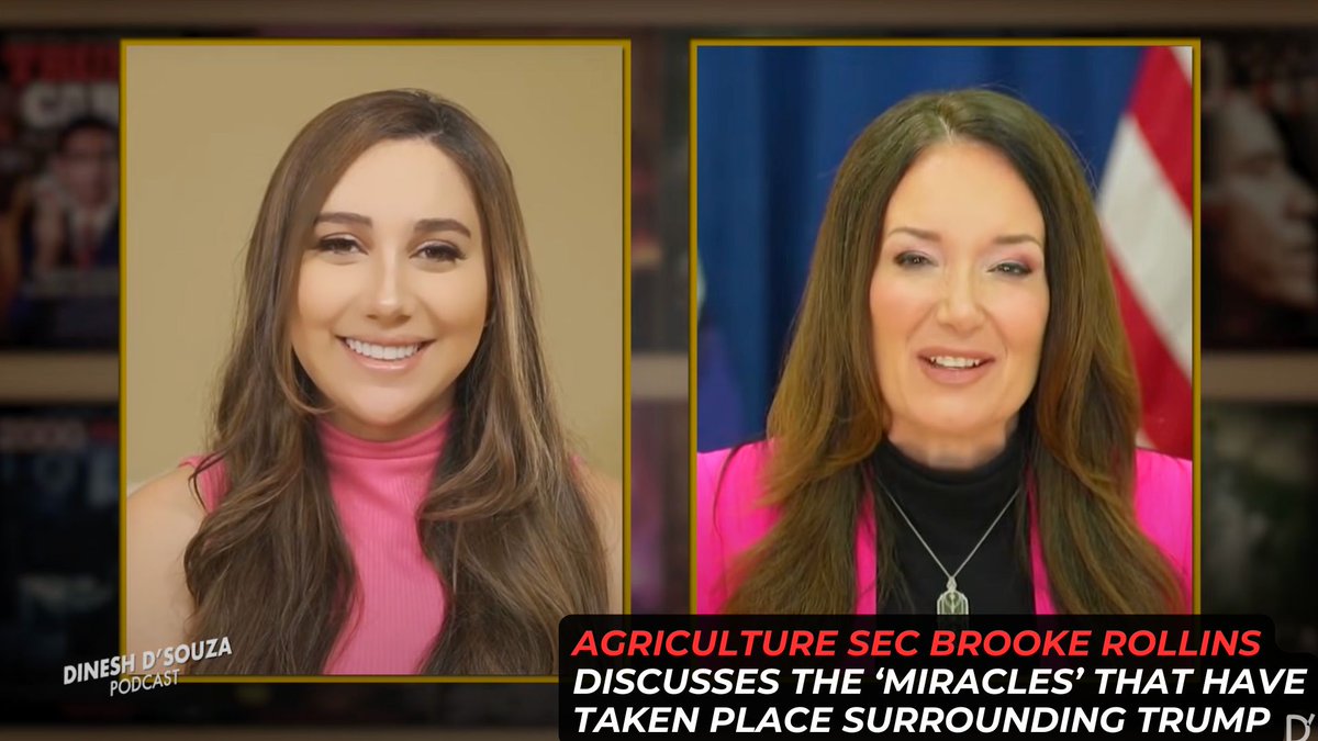 Agriculture Secretary Secretary Brooke Rollins discusses the miracles that have taken place surrounding President Trump. Danielle D'Souza Gill