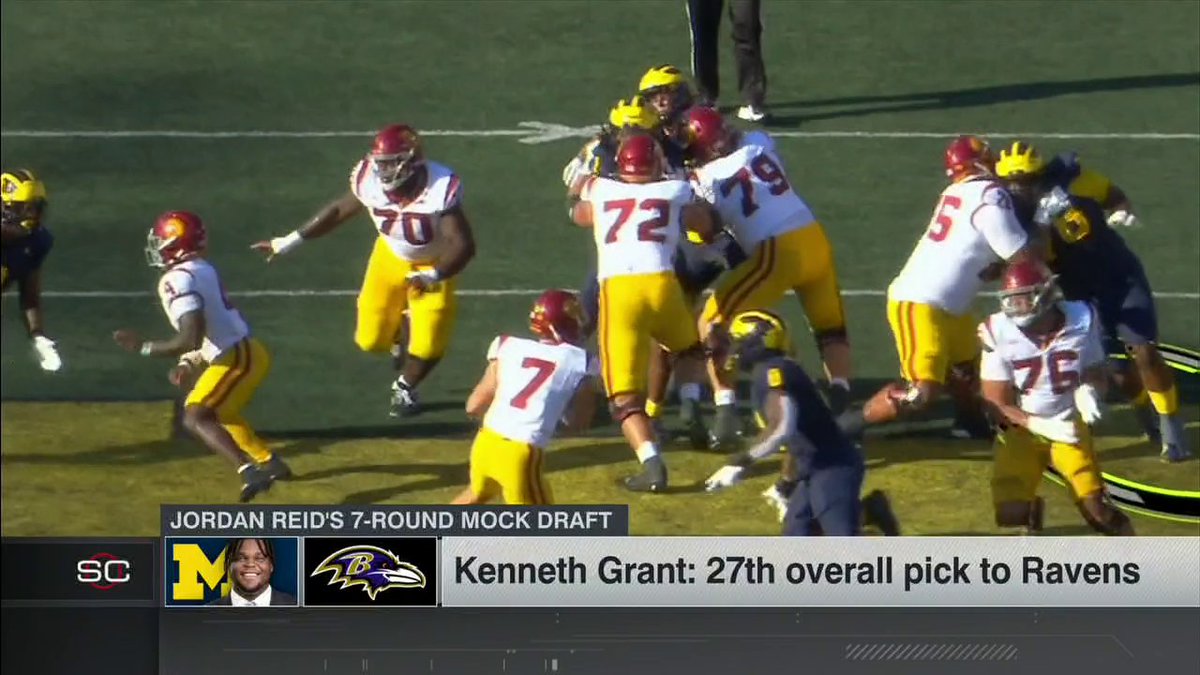 Draft stock rising 👀📈 Kenneth Grant (KG) 〽️ reacts to Jordan Reid's player assessment and why he thinks he’ll be a great pick in the NFL draft
