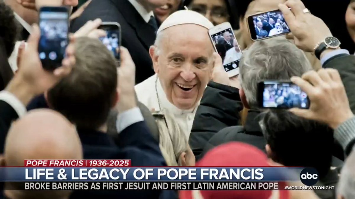 After the death of Pope Francis, David Muir looks back at the pontiff's life and legacy. Known as the people's pope, he was the first Jesuit pope, the first pope from Latin America and the first pope to agree to a town hall with American television.
