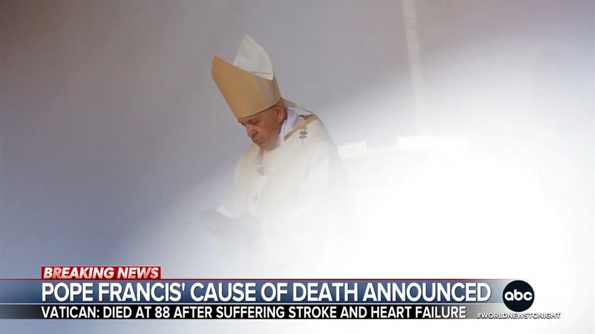 Pope Francis died of a stroke and heart failure, just hours after greeting the faithful on Easter Sunday, according to the Vatican. Officials also revealed the 88-year-old pontiff's last will and final wishes. James Longman reports from Vatican City.
