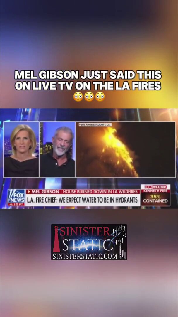 Do you agree with Mel Gibson that the LA fires were Connected to the cities they want to build?