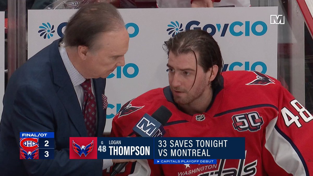 Take a bow, LT ๐โโ๏ธ He spoke with Al Koken after making his Washington Capitals playoff debut! #ALLCAPS